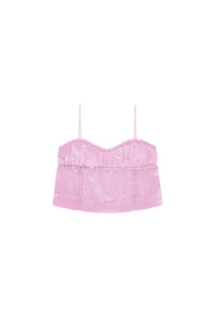 Strappy crop top - Lilac Sachet
