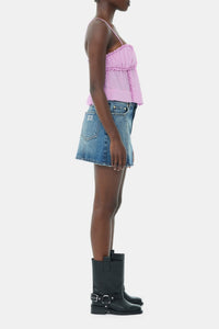 Strappy crop top - Lilac Sachet