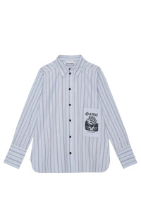 Striped cotton shirt - Heather