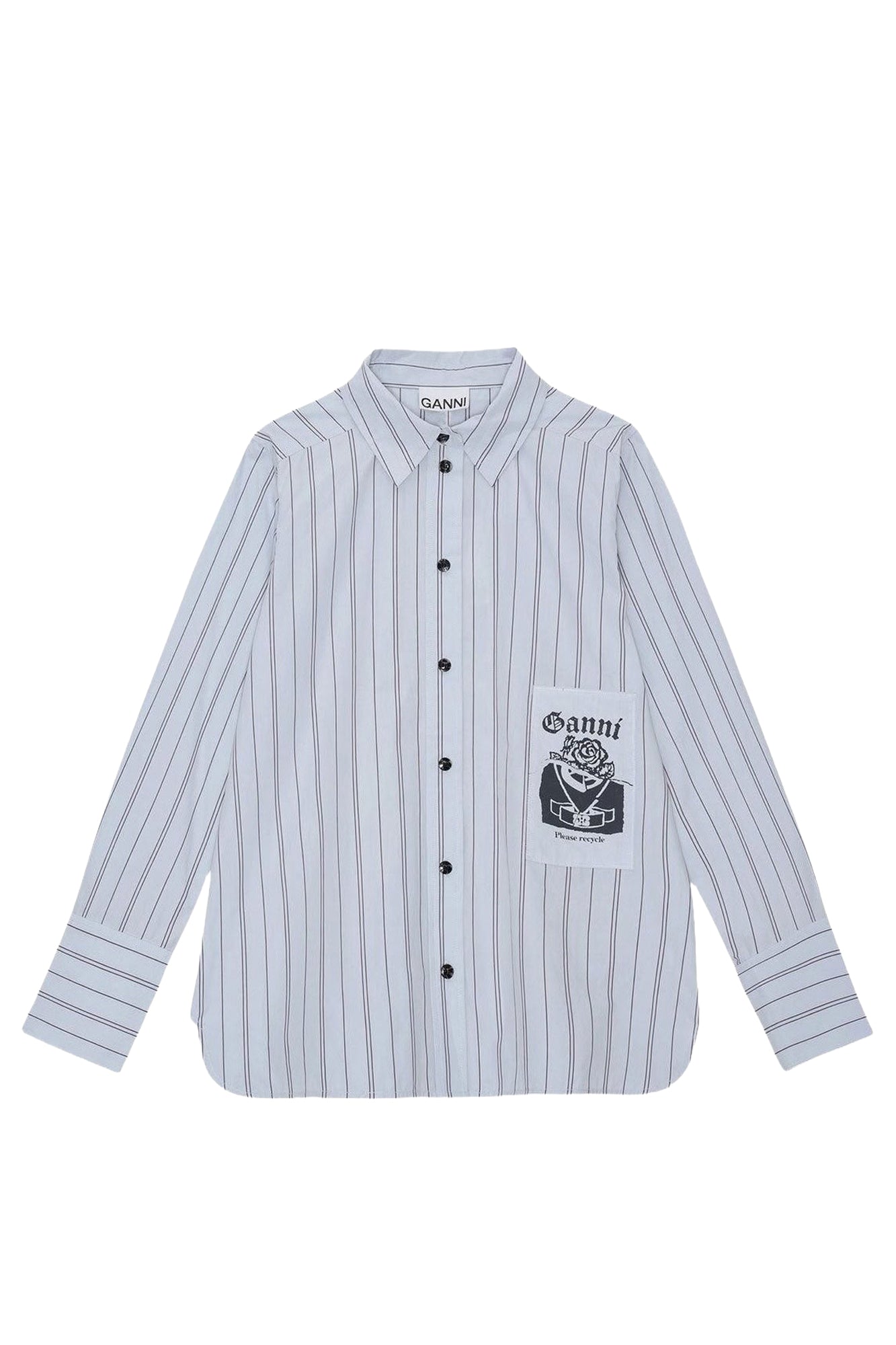 Striped cotton shirt - Heather