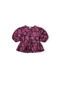 Blouse à basque botanique en jacquard - Cone Flower