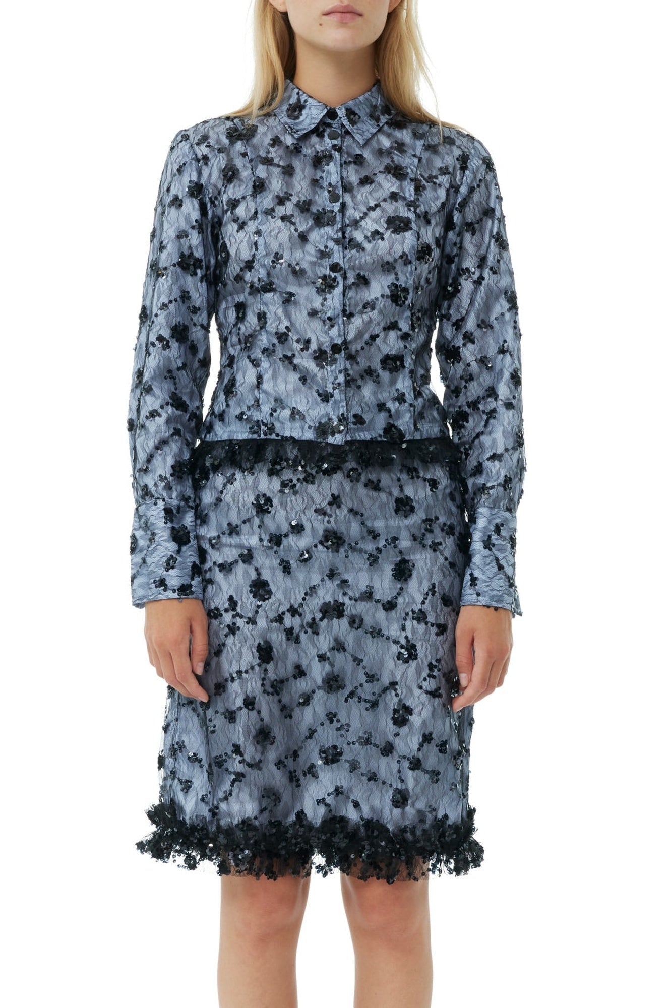 Chemise courte à sequins - Heather