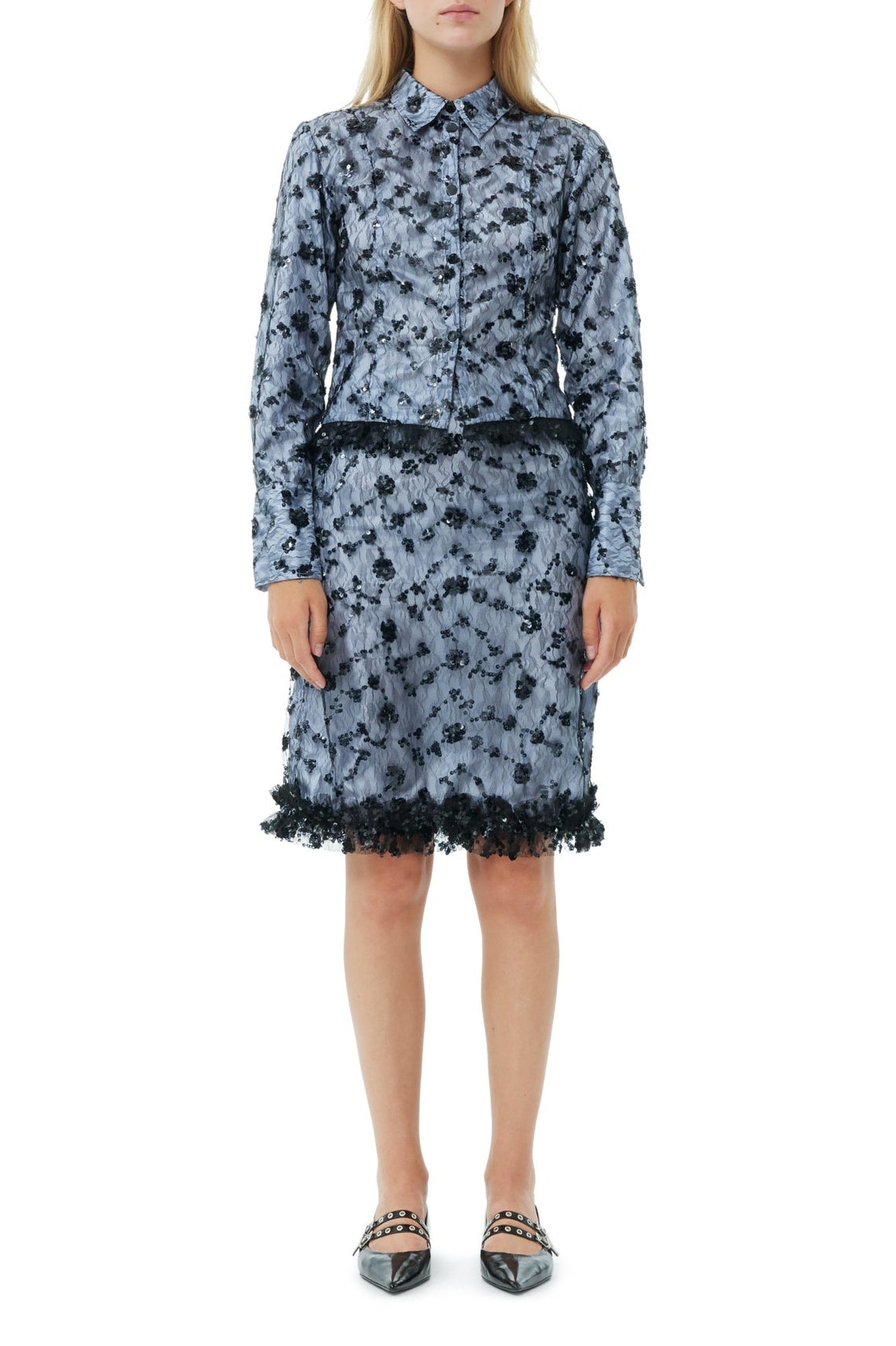 Chemise courte à sequins - Heather