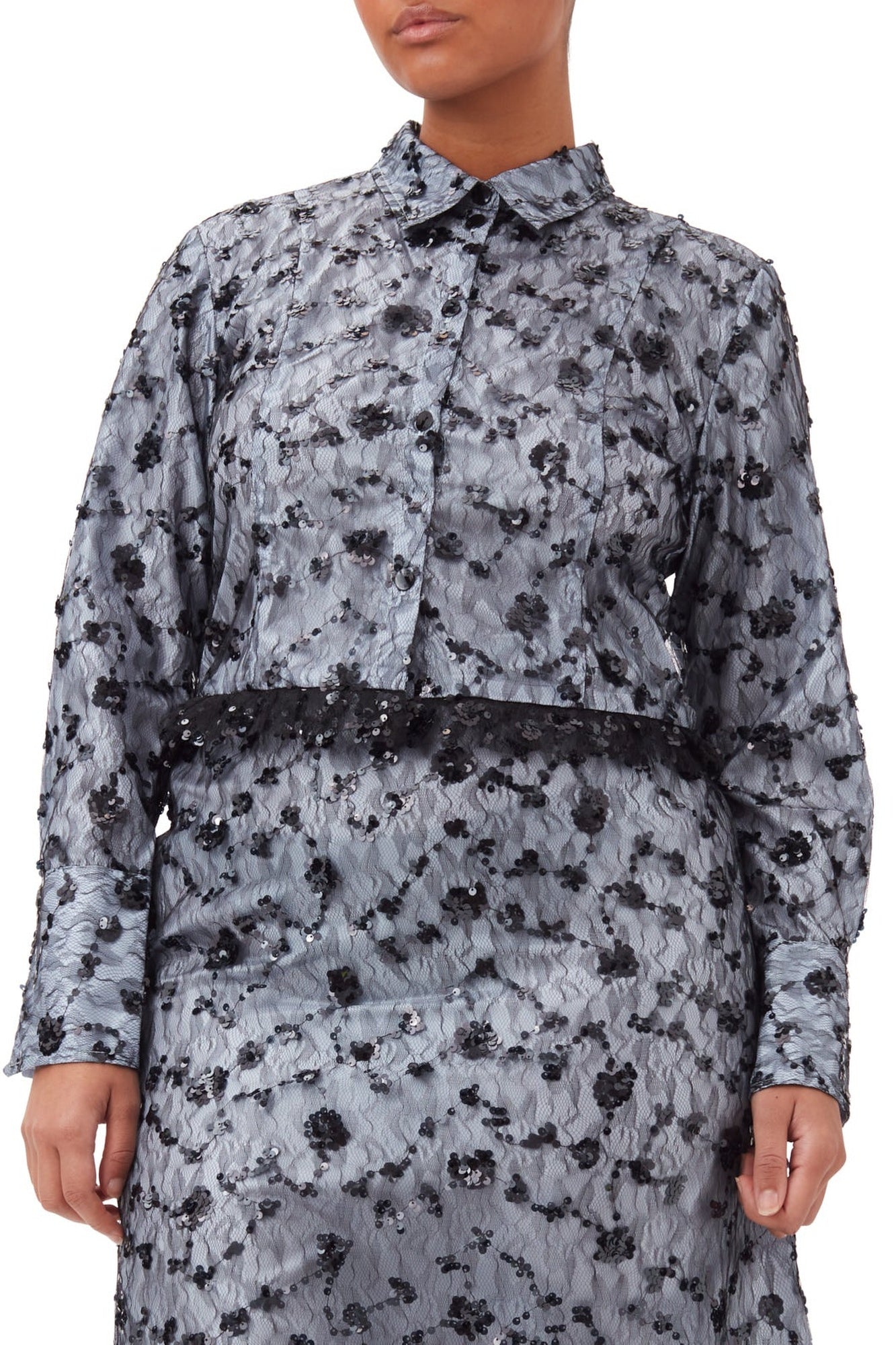 Chemise courte à sequins - Heather