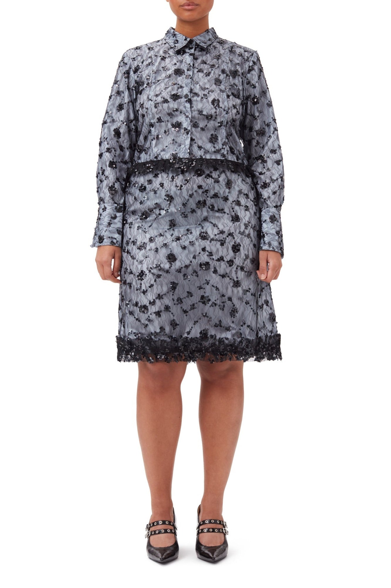 Chemise courte à sequins - Heather