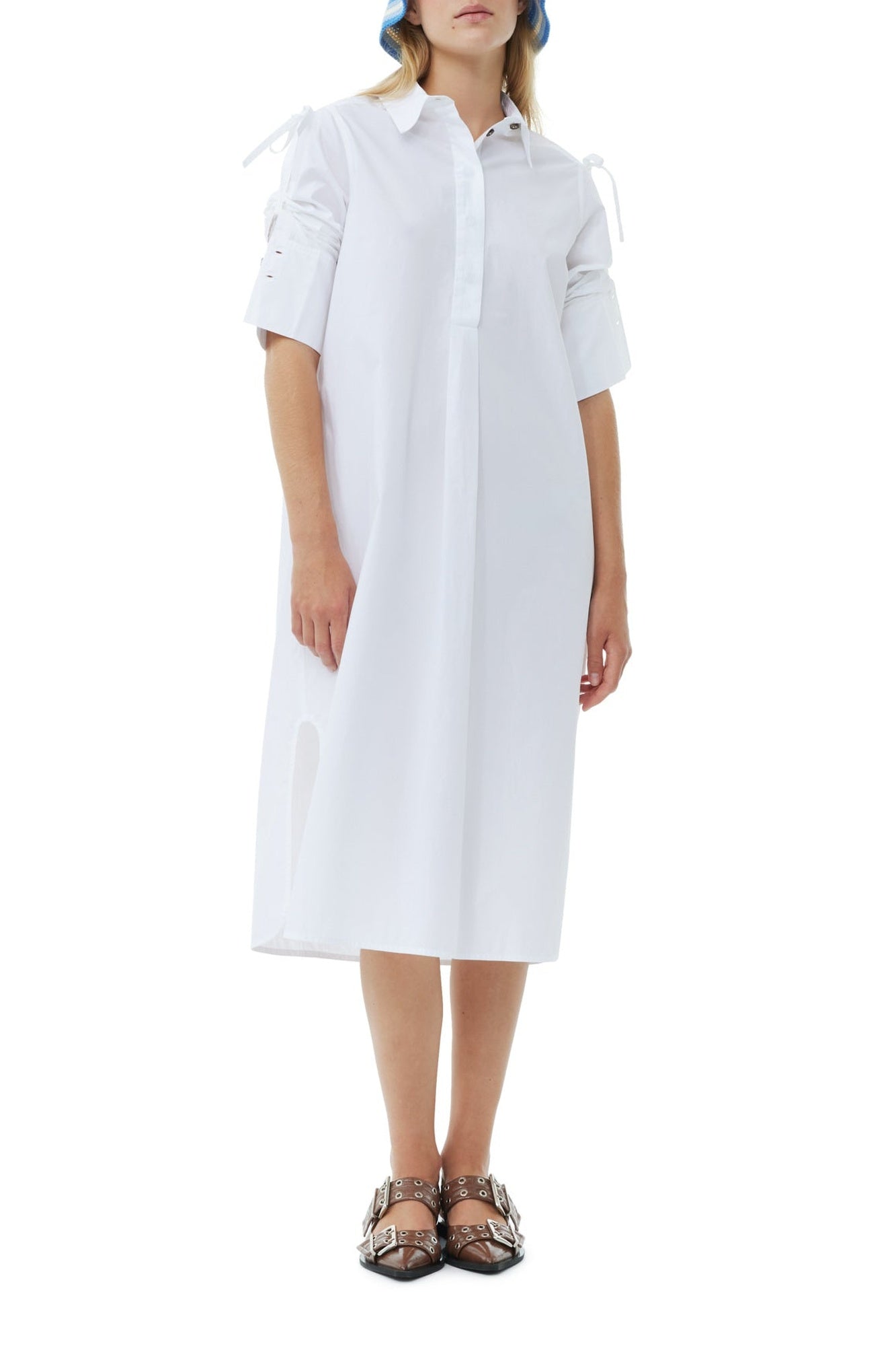 Oversized shirt dress - Bright White