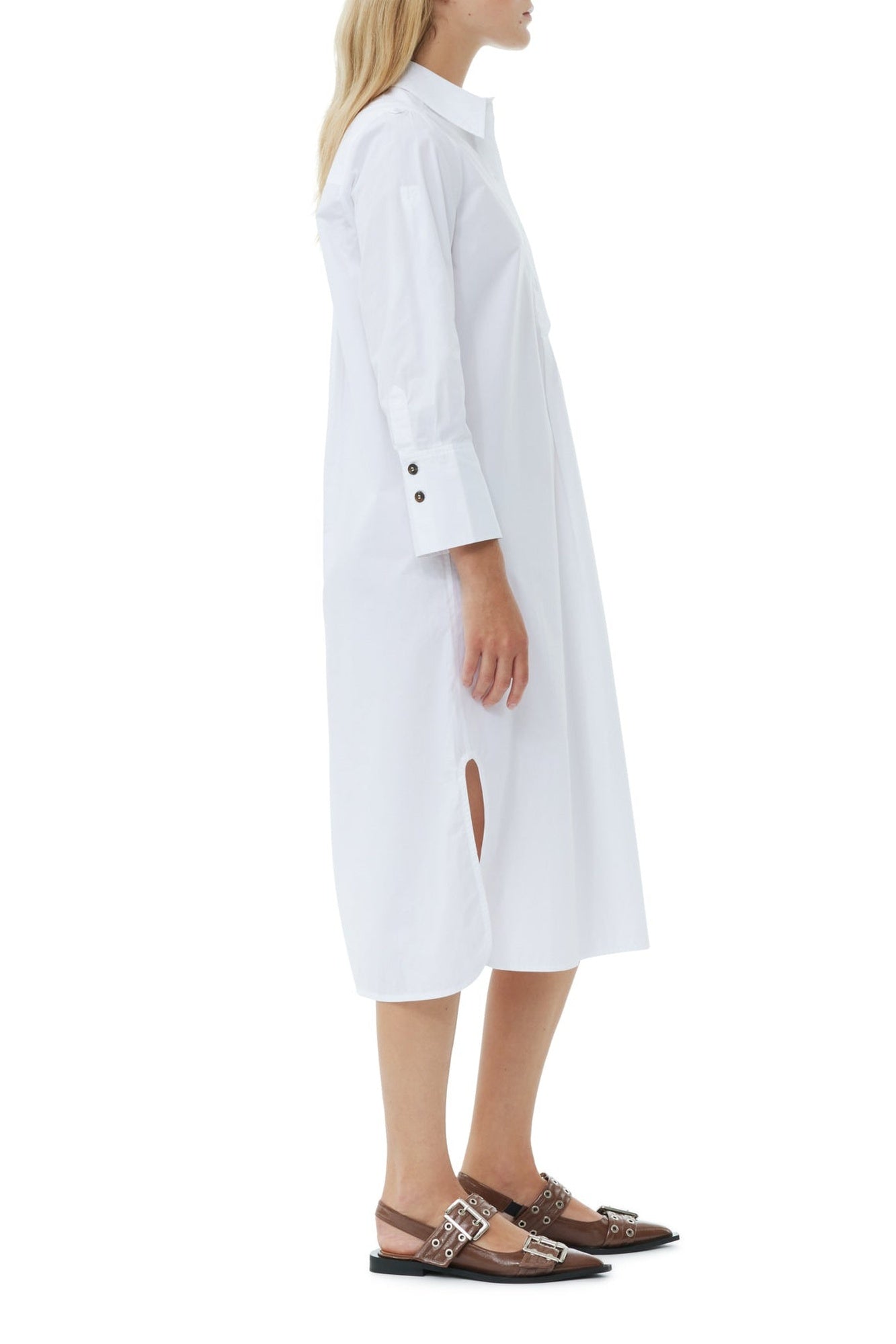 Oversized shirt dress - Bright White