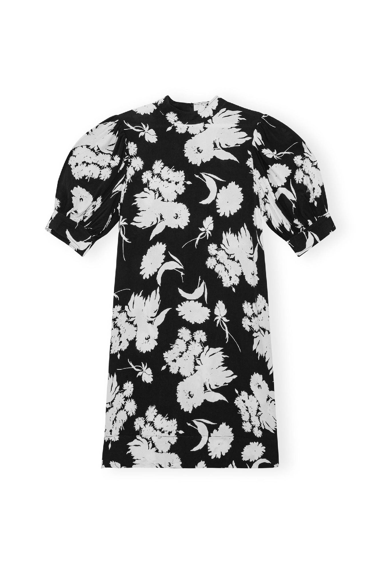 Robe courte à imprimé fleuri - Black