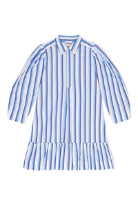 Robe courte chemise rayée - Silver Lake Blue