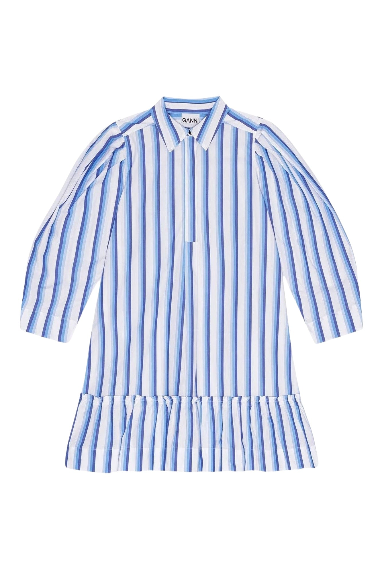 Robe courte chemise rayée - Silver Lake Blue