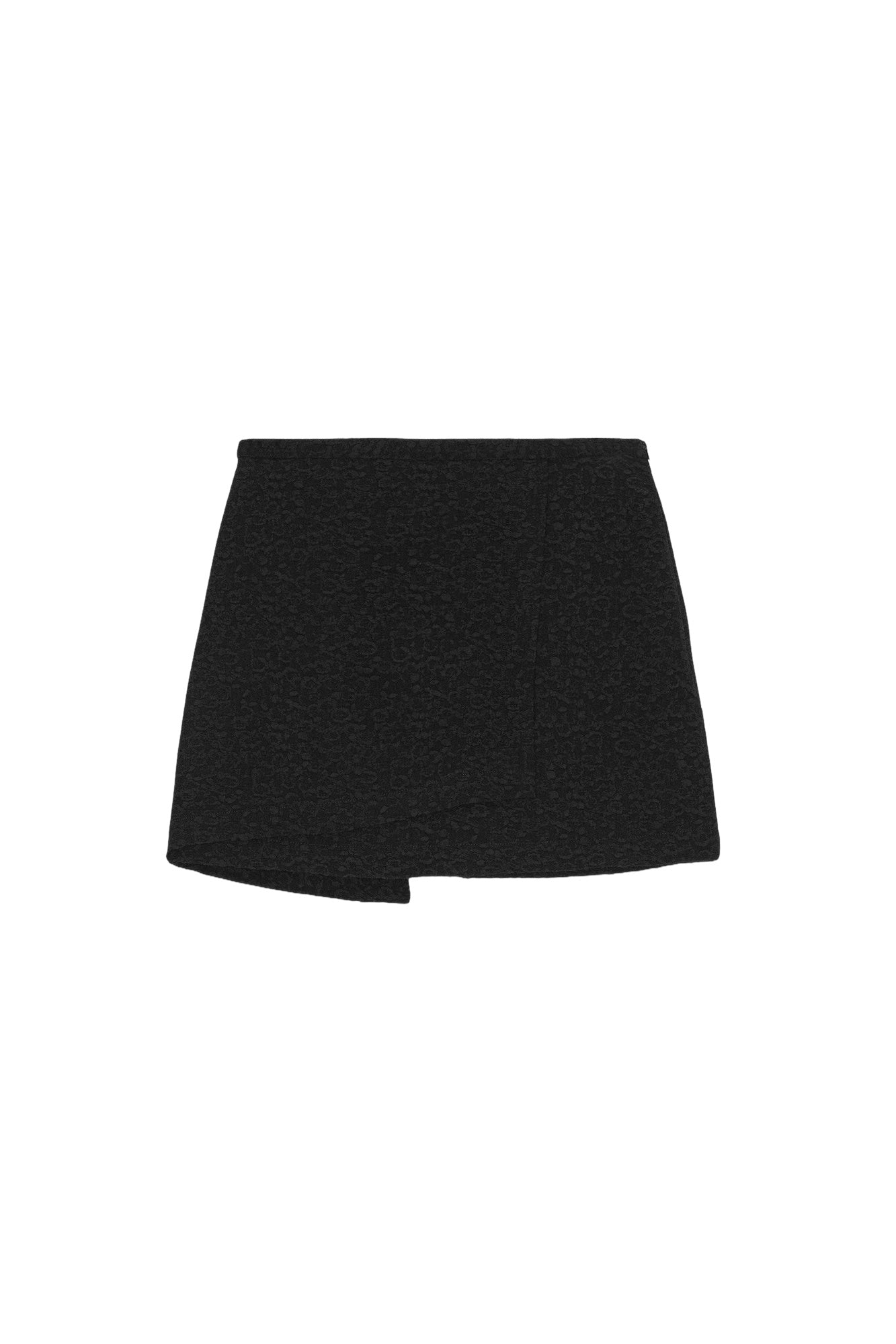 Jupe courte texturée - Black