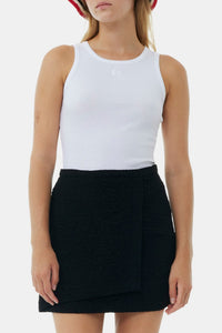 Jupe courte texturée - Black