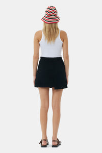 Jupe courte texturée - Black