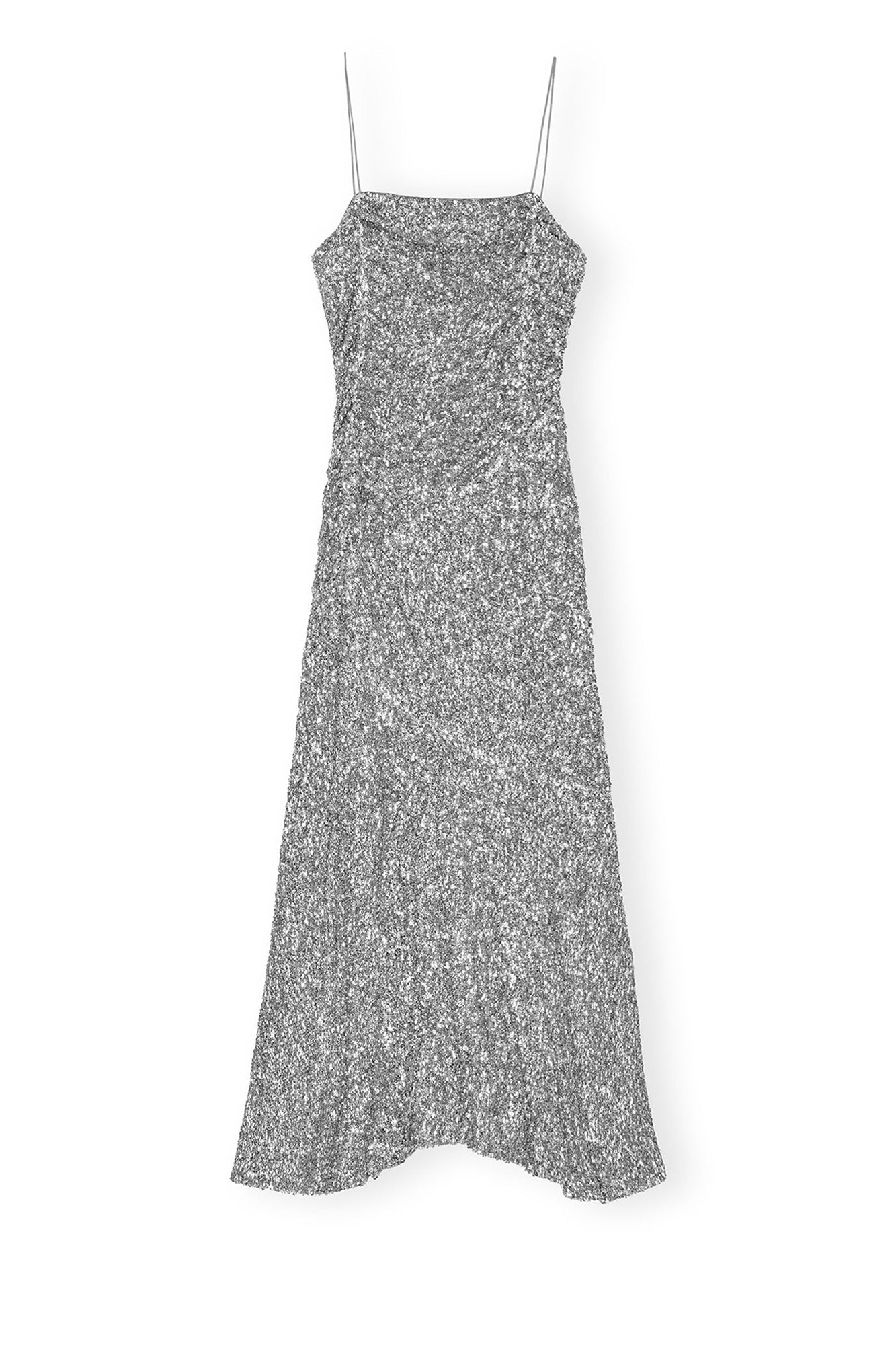 Robe longue à paillettes - Silver