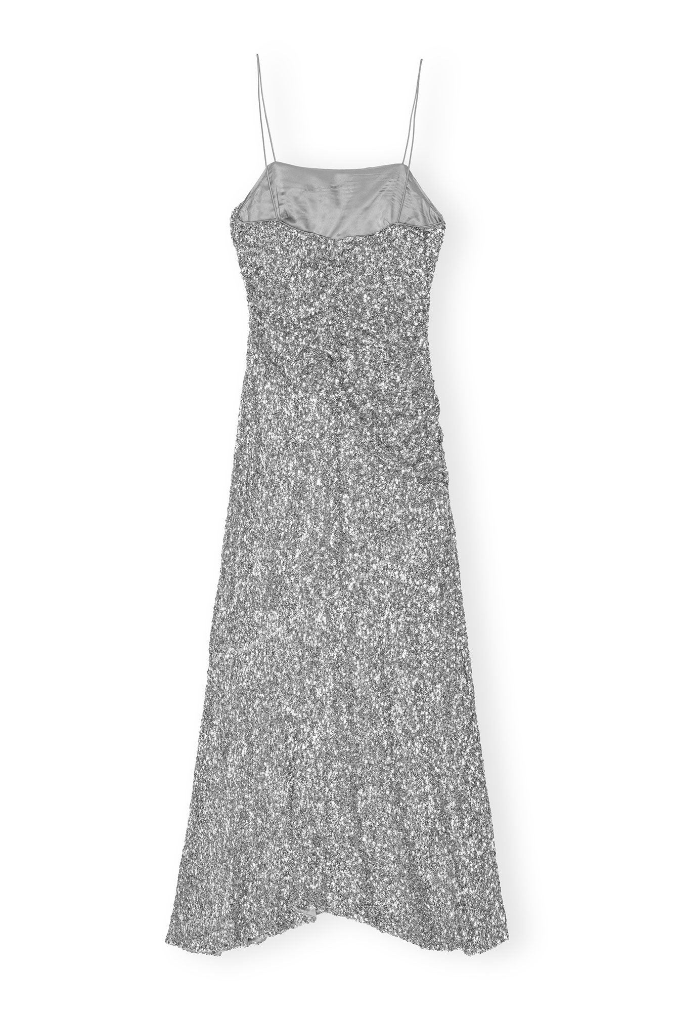 Robe longue à paillettes - Silver