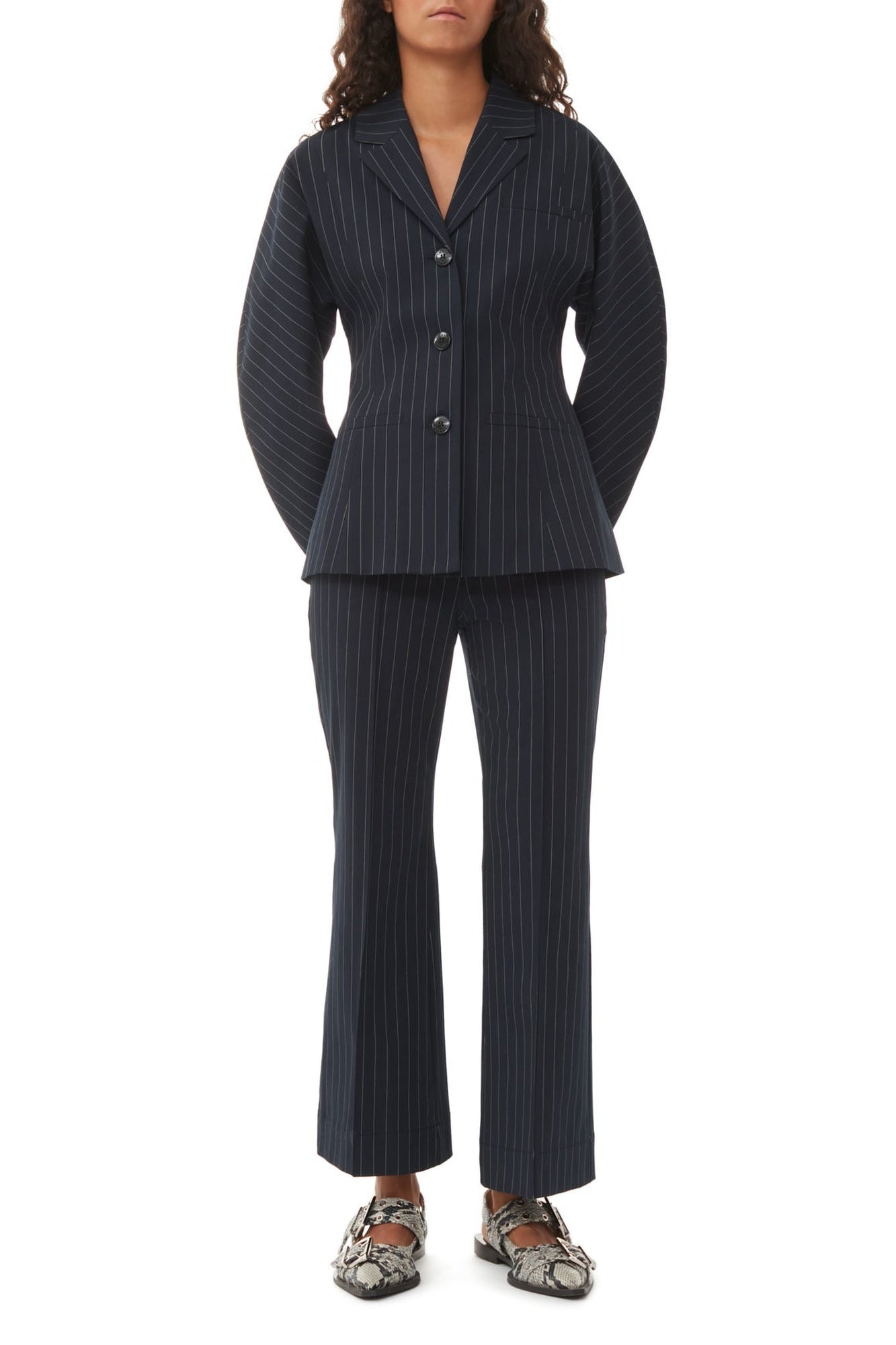 Stripe blazer - Sky Captain