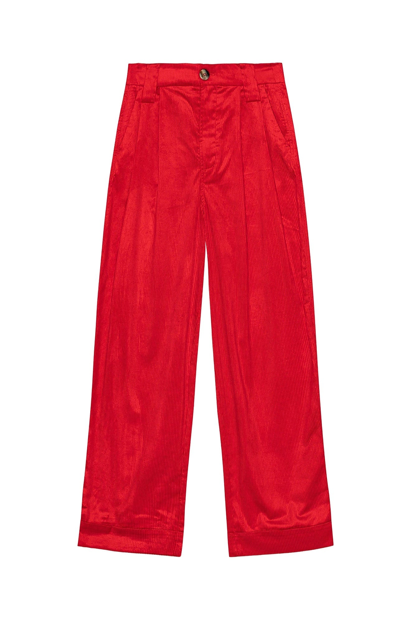 Pantalon ample en velours côtelé - High Risk Red