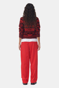 Pantalon ample en velours côtelé - High Risk Red