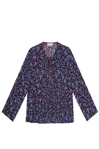 Blouse péplum en crêpe imprimé - Port Royale