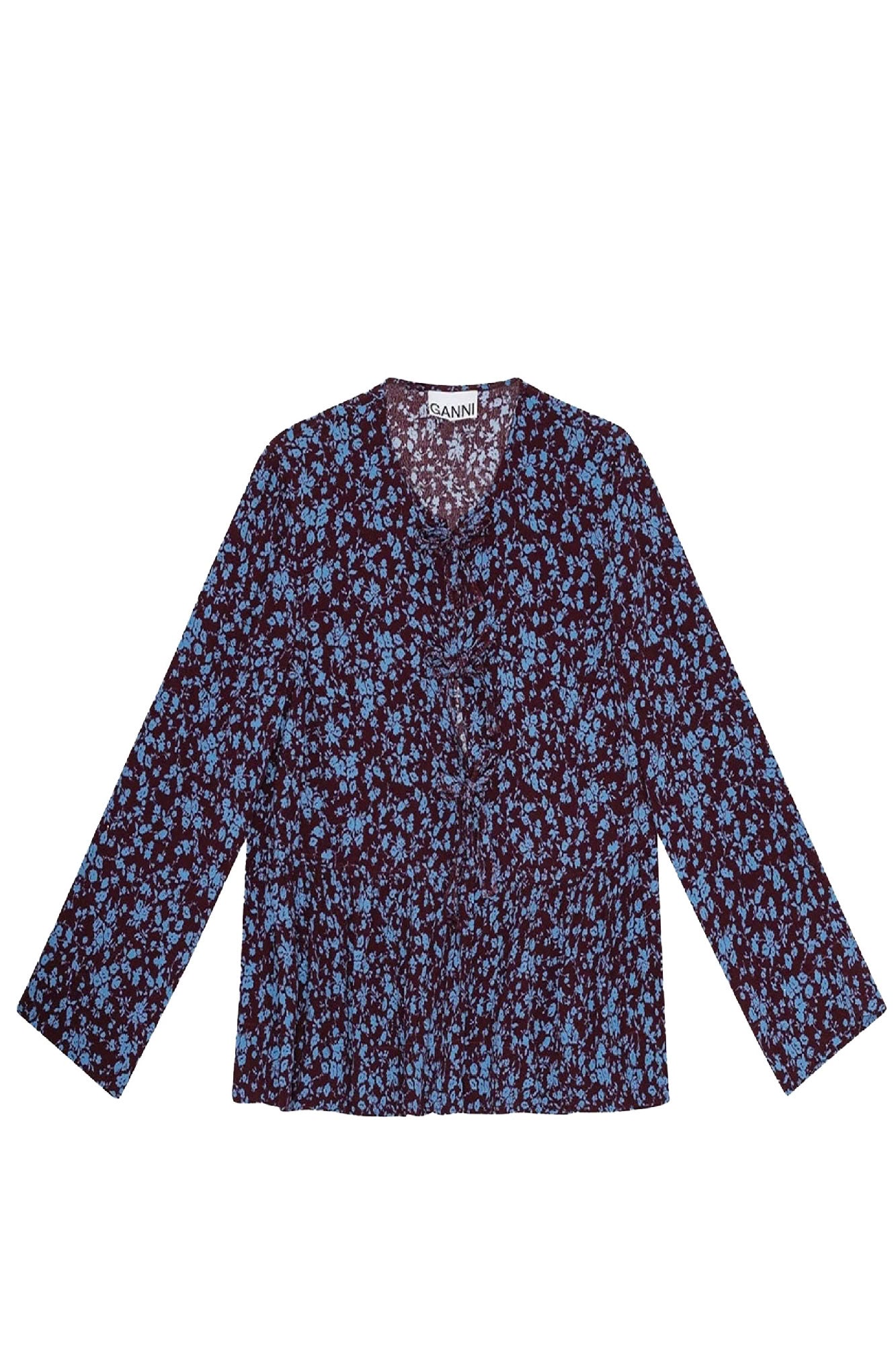 Blouse péplum en crêpe imprimé - Port Royale