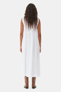 Robe midi en coton - Bright White
