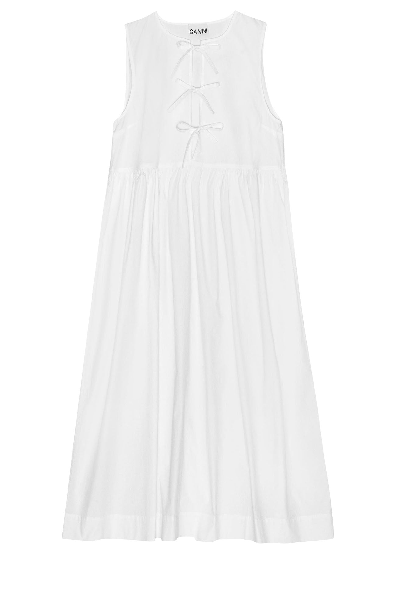 Robe midi en coton - Bright White