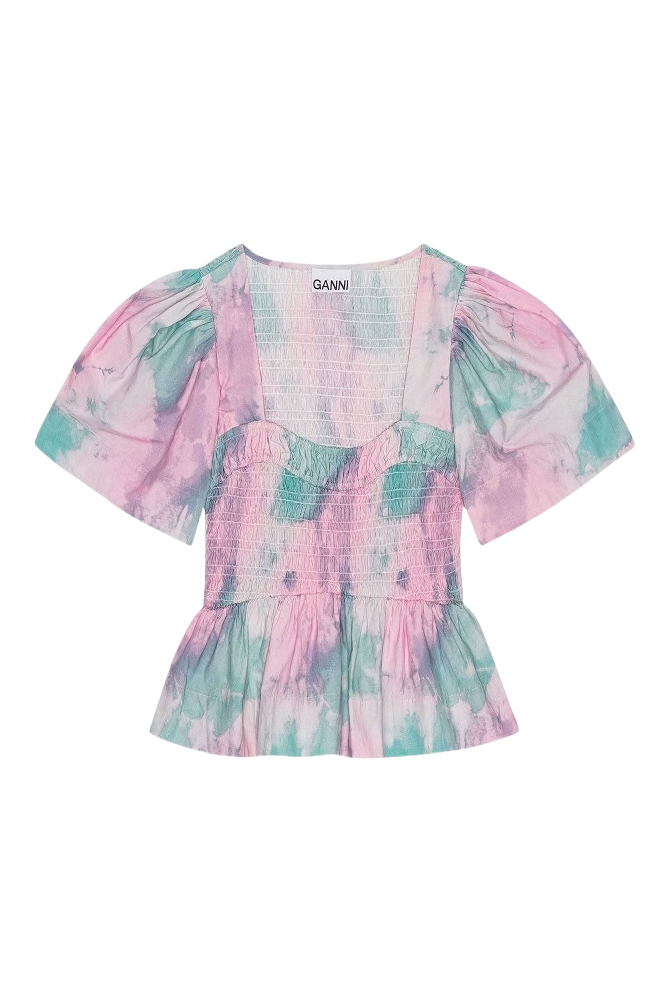 Blouse peplum imprimée - Lilac Sachet