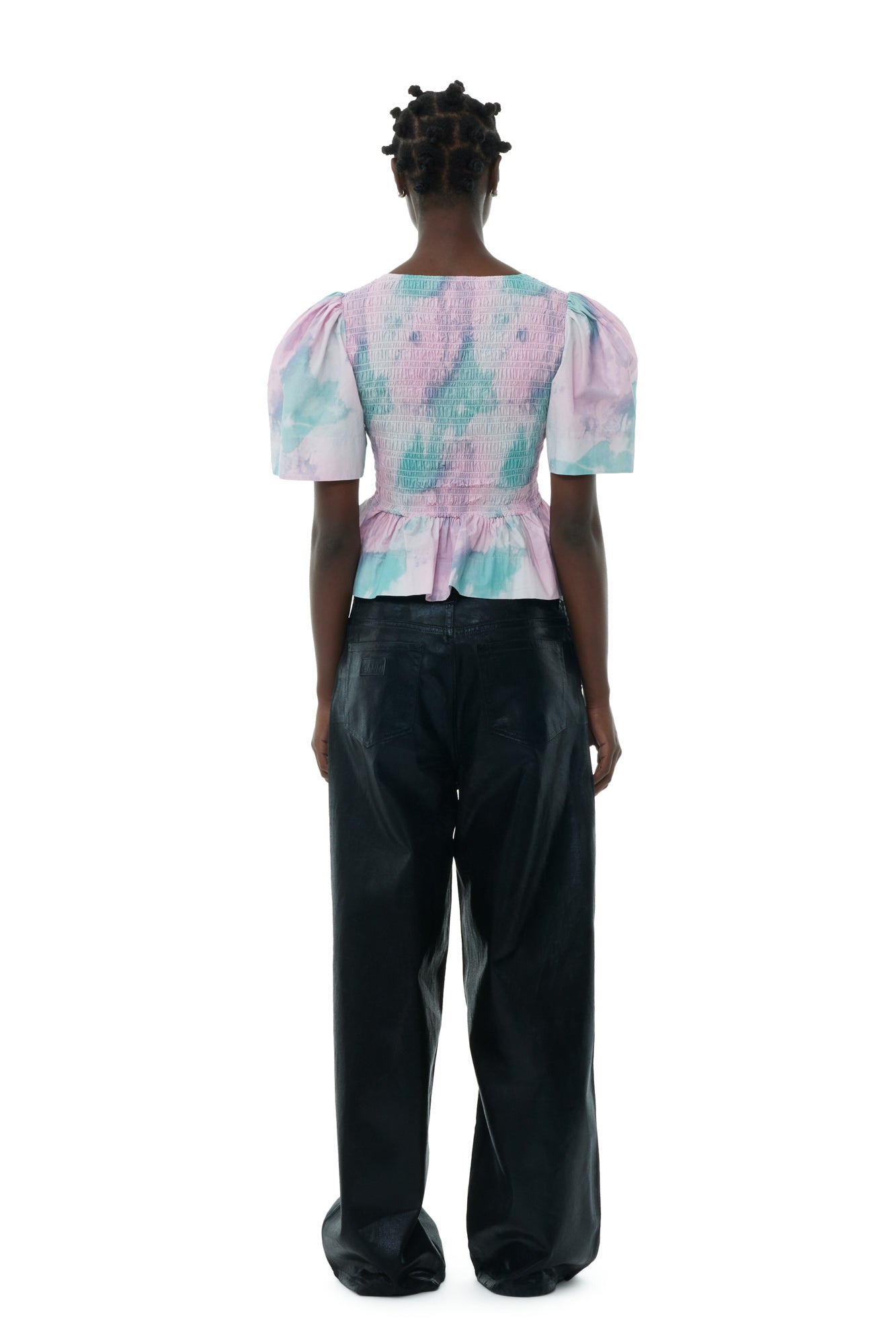 Blouse peplum imprimée - Lilac Sachet
