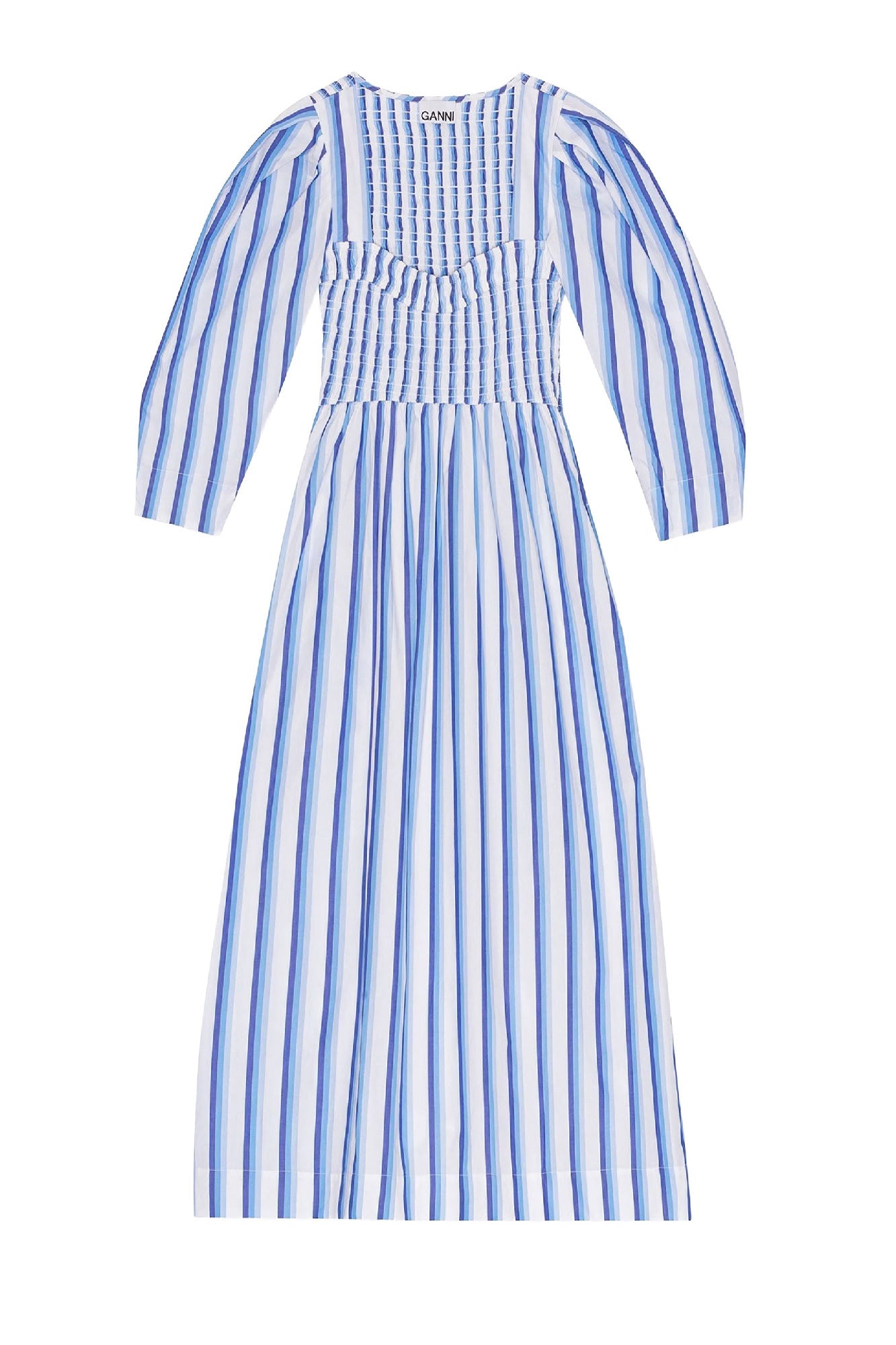 Robe midi à fines rayures - Silver Lake Blue