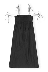 Robe midi à cordes - Black