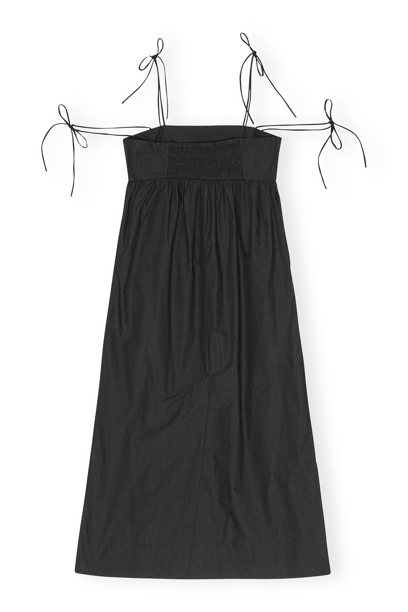 Robe midi à cordes - Black