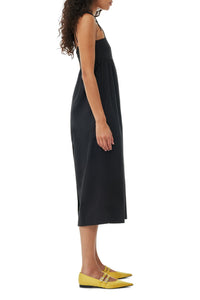 Robe midi à cordes - Black