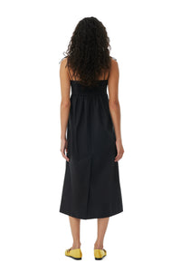 Robe midi à cordes - Black