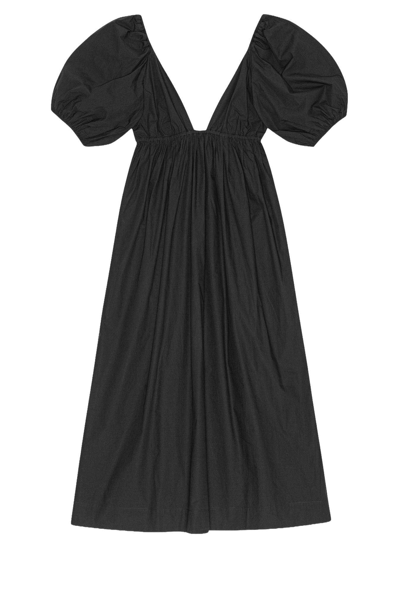 Cotton maxi dress - Black