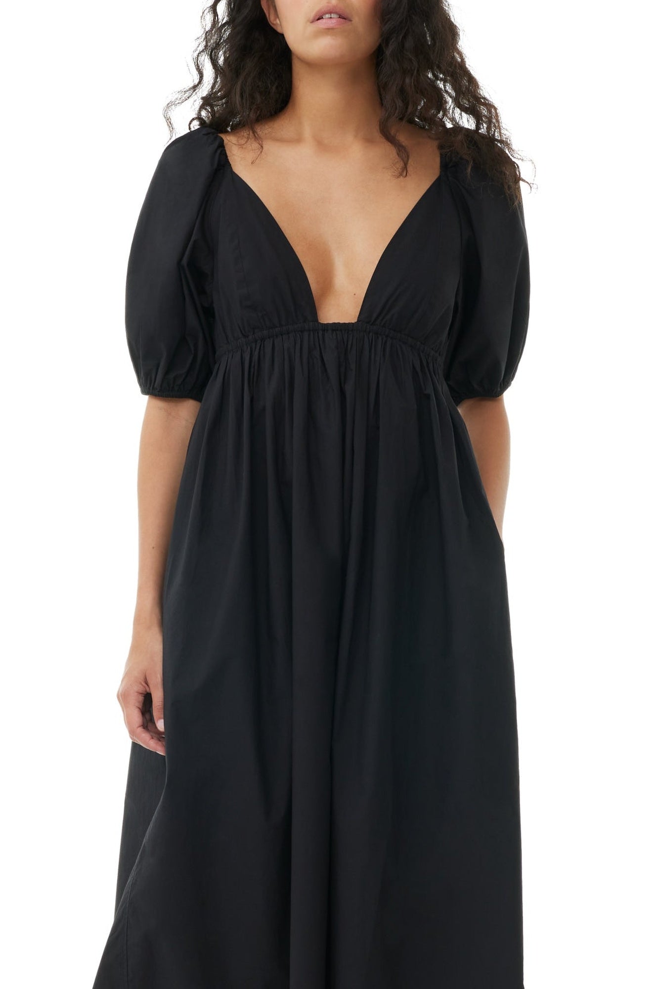 Cotton maxi dress - Black