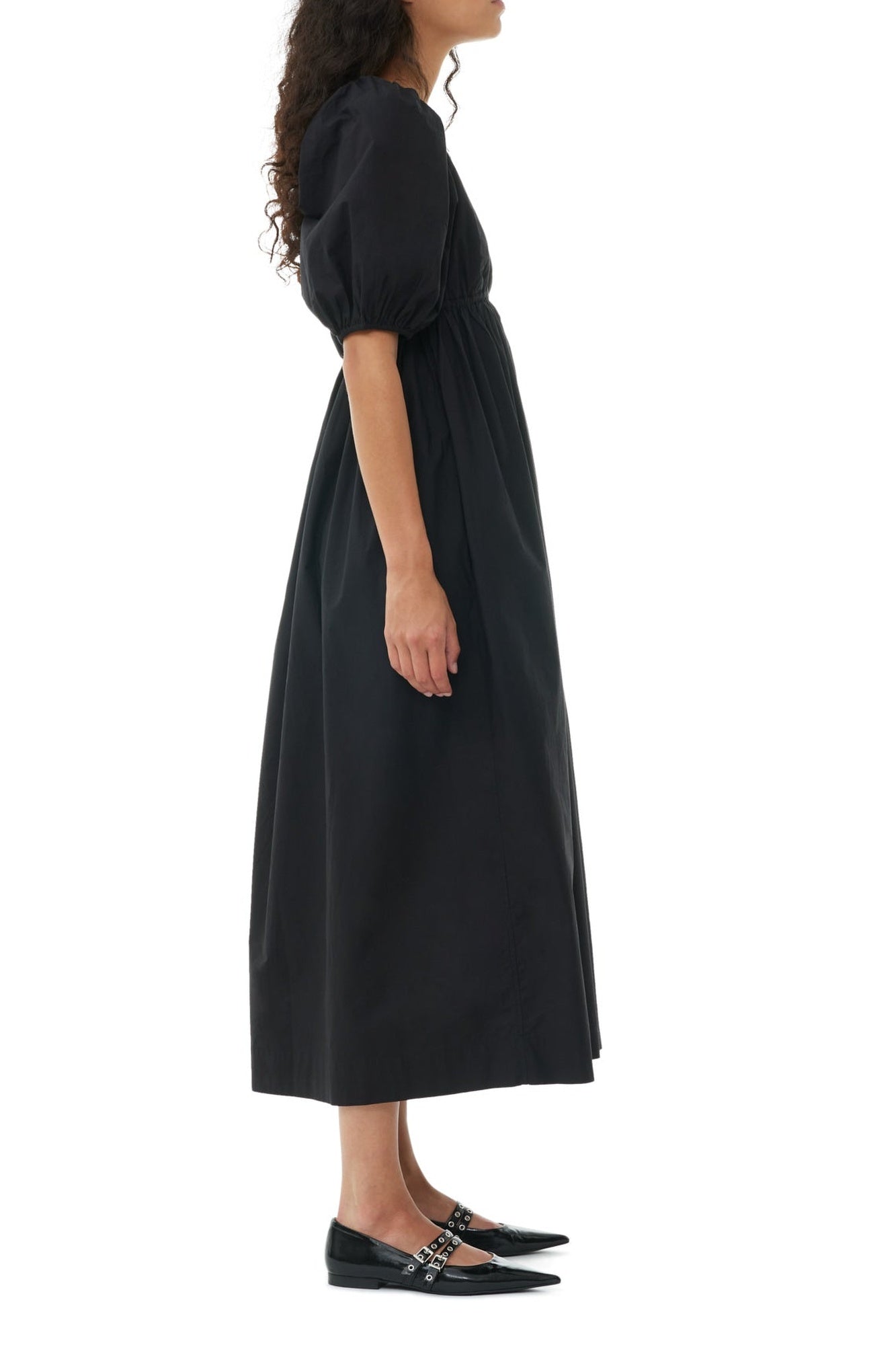 Cotton maxi dress - Black