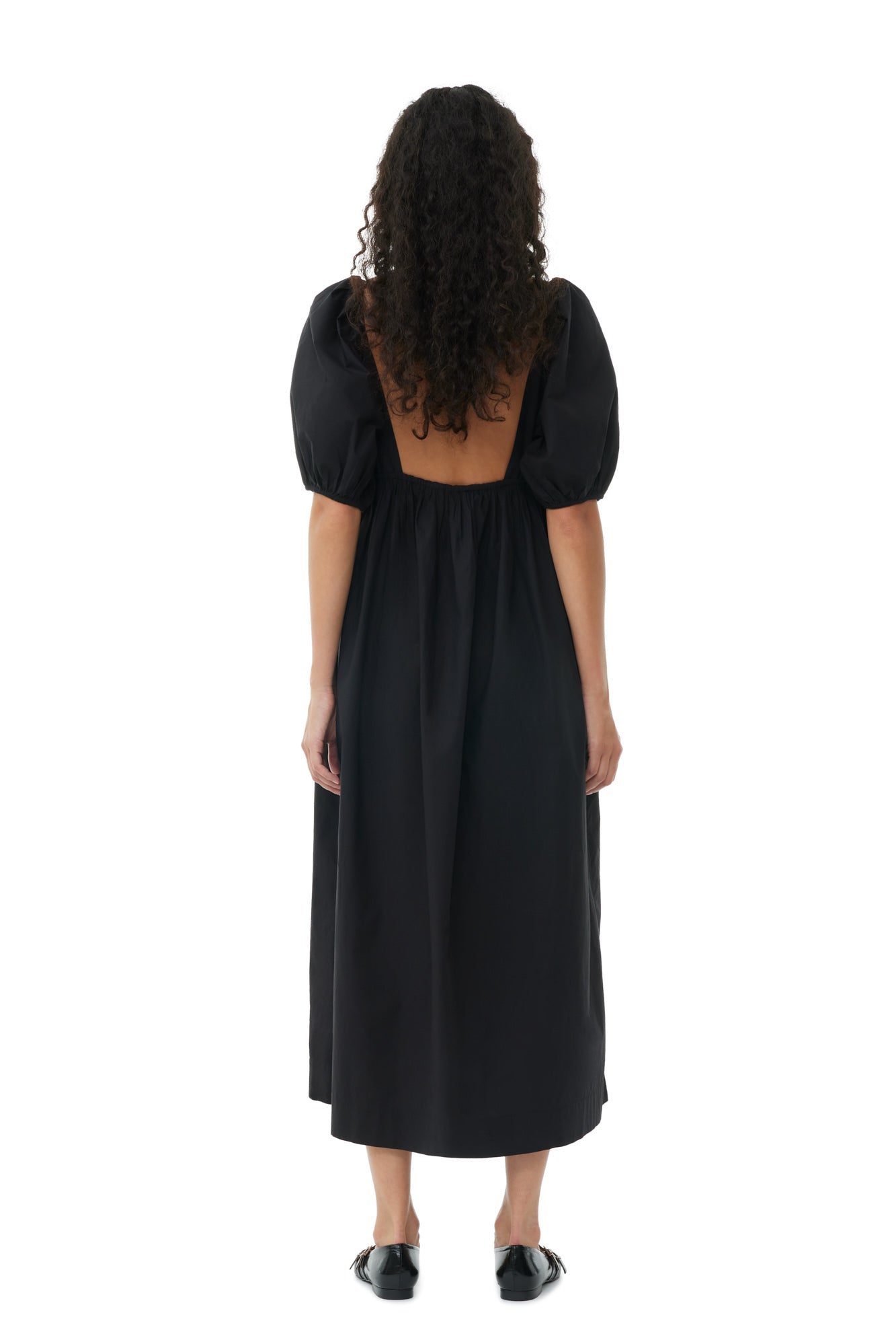 Cotton maxi dress - Black