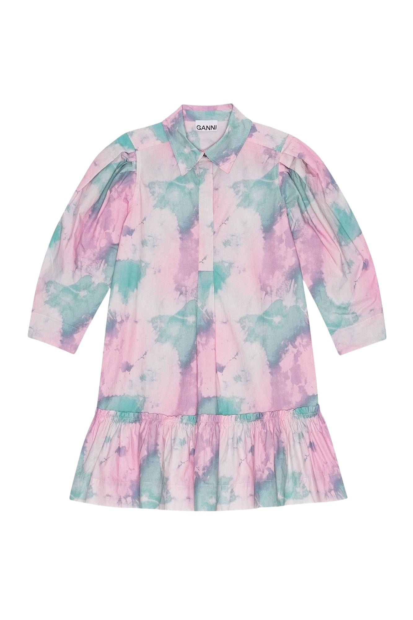 Robe courte chemise imprimée - Lilac Sachet