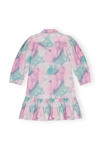 Robe courte chemise imprimée - Lilac Sachet