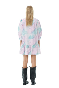 Robe courte chemise imprimée - Lilac Sachet