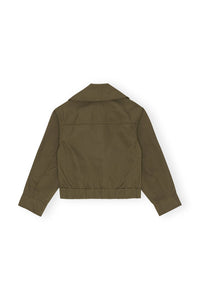 Veste courte à col large en twill - Kalamata
