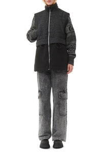 Veste polaire molletonnée - Black