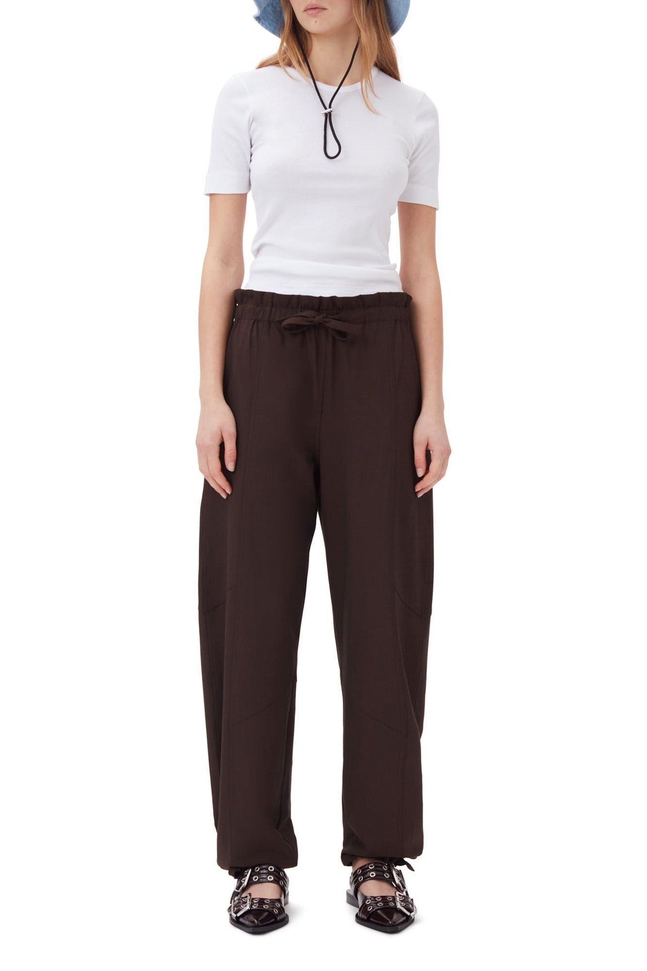 Pantalon ample à taille élastiquée - Mole