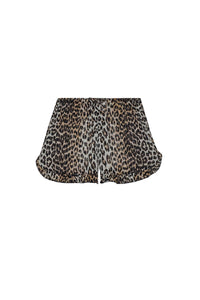 Short à volants imprimé animal - Leopard