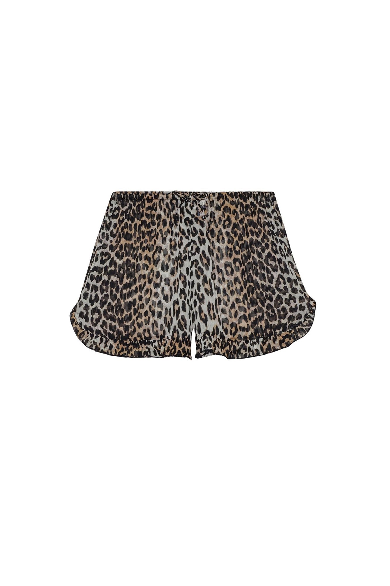 Short à volants imprimé animal - Leopard