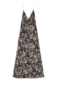Satin print dress - Flan