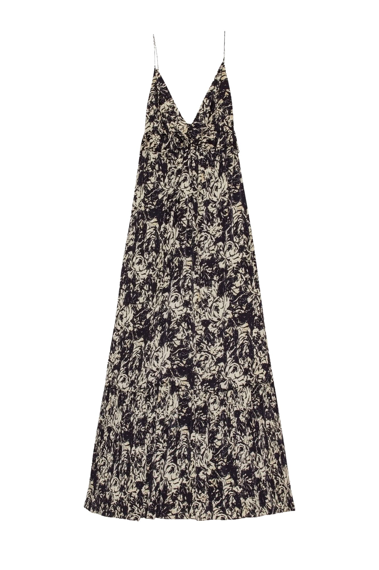 Satin print dress - Flan