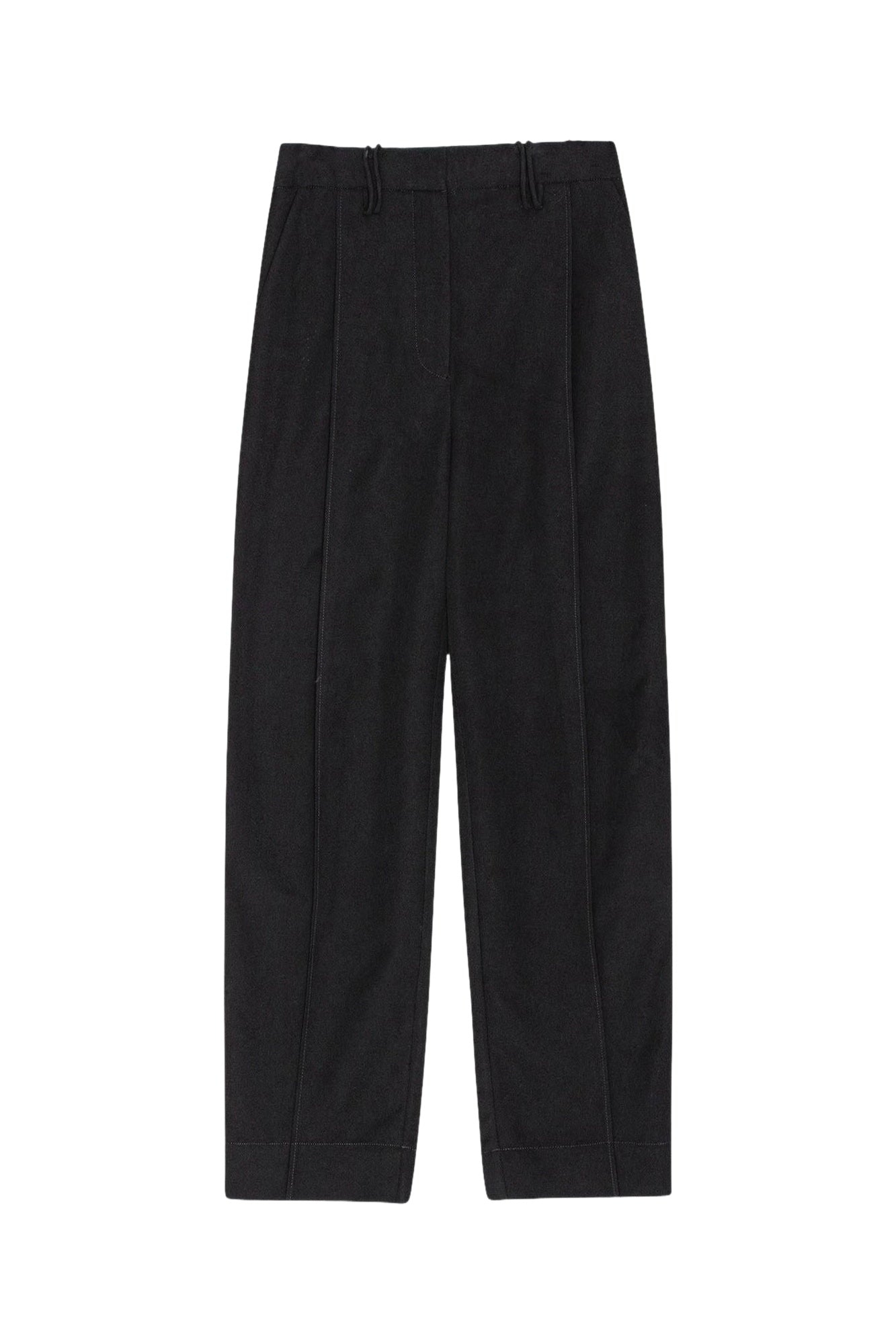 Pantalon droit en satin - Black