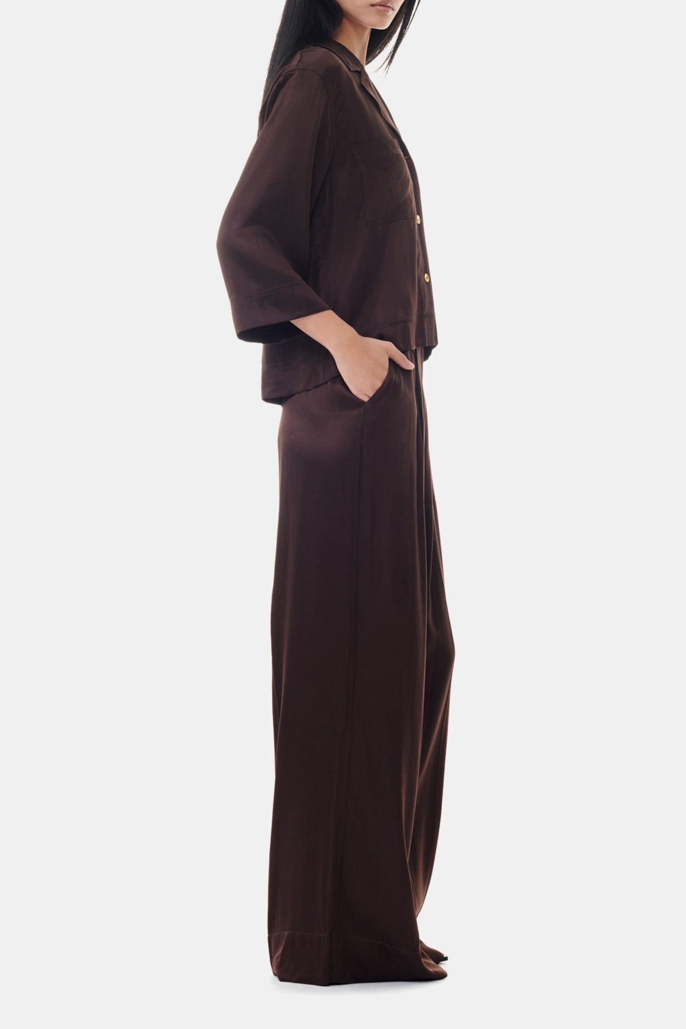 Short satin shirt - Mole