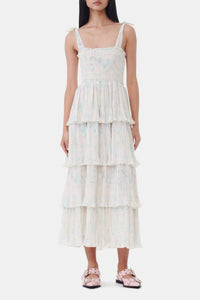 Robe longue à bretelles nouées - Tofu